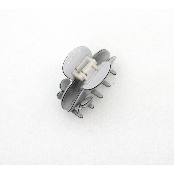 Art Deco Hair Claw Clips Crystal Pearl Cellulose Acetate Gray for Women main image 5
